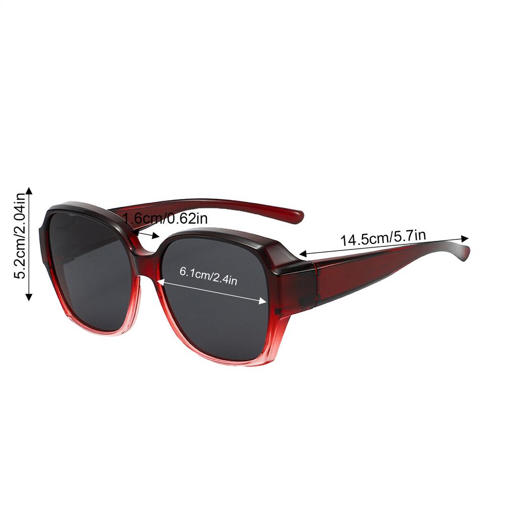 Square Shades Polarized Fit Over Glasses Sunglasses Driving Sun Glasses Leisure Cycling Eyewear UV Protection for Men Women