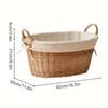 Elegant Rattan Laundry Hamper for Home Organization