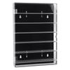 Acrylic Display Case 240x345x48mm 6 Tier Wall Mounted Transparent Cutting Tool Display Shelf