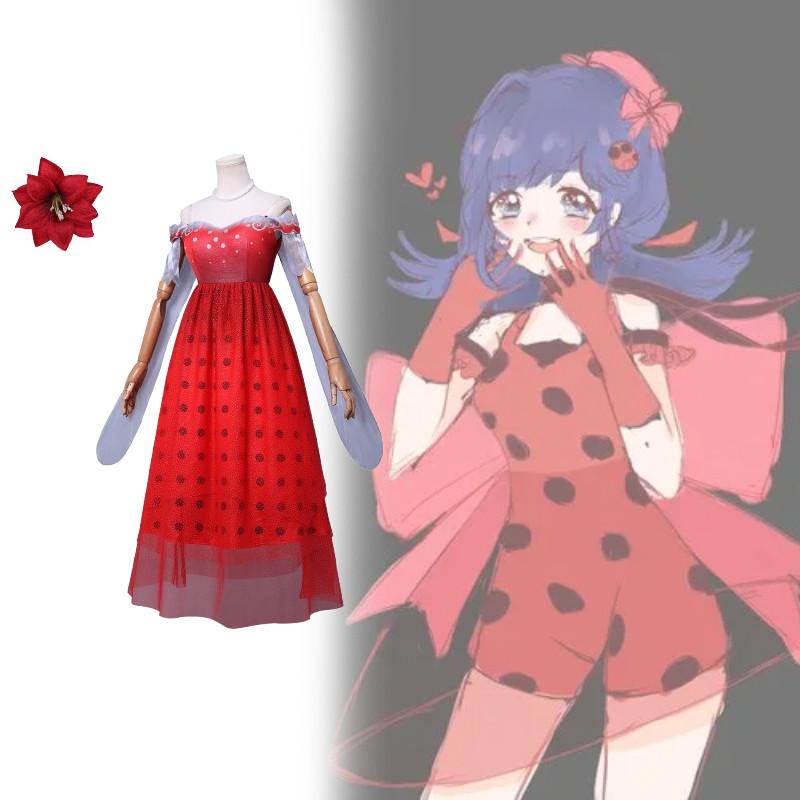 Miraculous Tales Of Ladybug Cat Noir Girl Cosplay Dress Material Fantasy Theme For Role Play And Cosplay Events