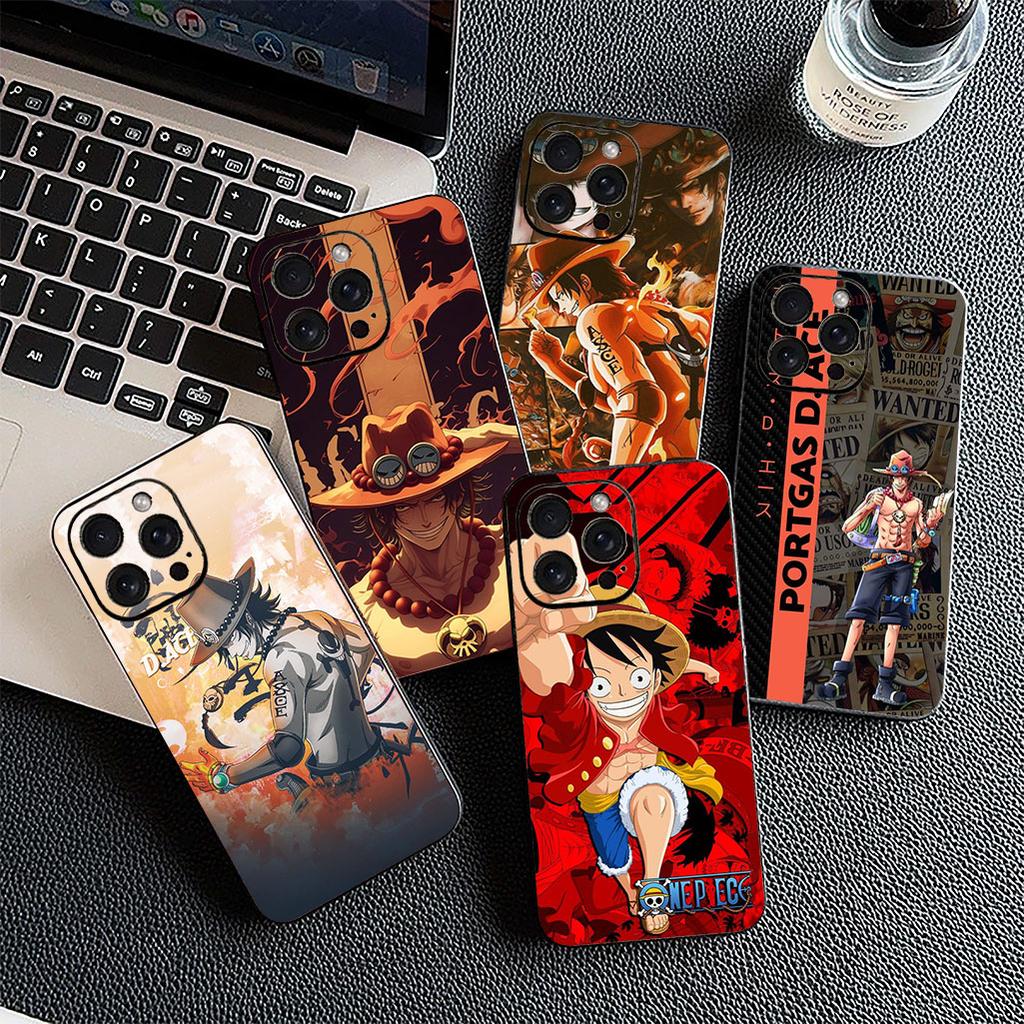 Cover for Xiaomi Redmi Note 13 A3 14 Pro Plus 9T 14C 13C 13X 9C NFC + Pro+ 5G 4G Phone Case Portgas D Ace One Pieces Luffy