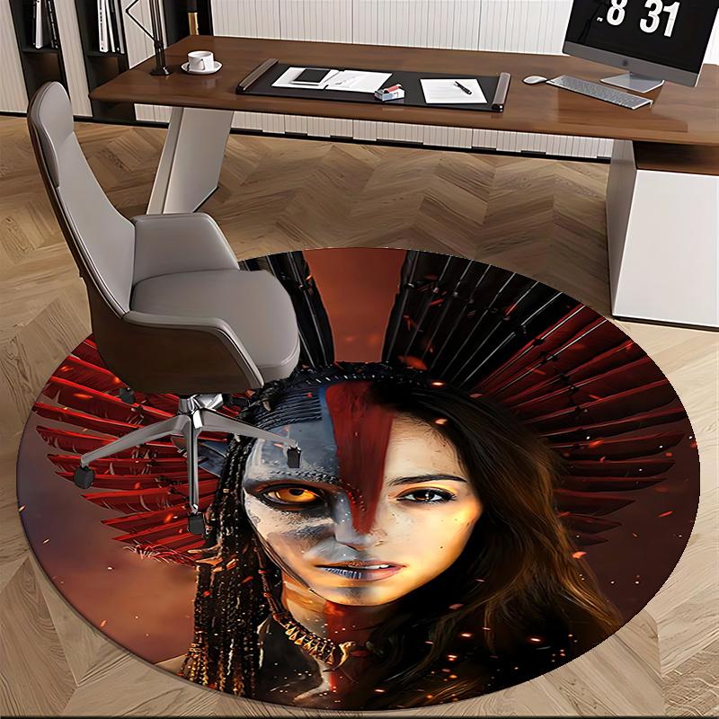 Avatar-Inspired Chair Mat - Round Carpet for Home Decor, Office Use, and Gifts0214b