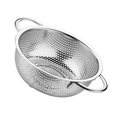 Mesh Strainer Basket Pasta Colander Rice Wash Fruit Vegetable Stainless Steel Food