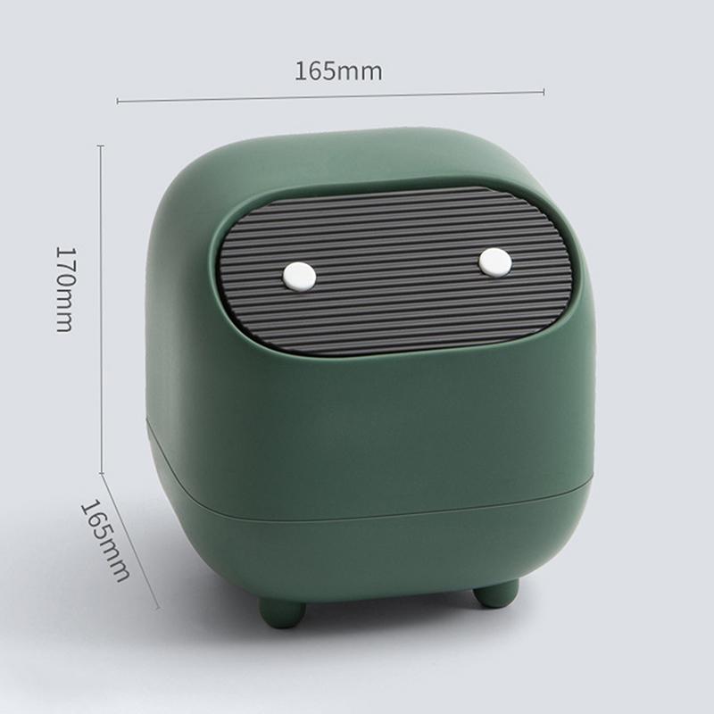1ks Ninja Stolní odpadkový koš Kreativní Malý Kancelářský Mini Dvouvrstvý Lisovací Odpadkový Koš Roztomilý Ins Mini Úložný Box na Odpadky