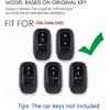 SANRILY PU Leather+Zinc Alloy 3/4/5 Button Key Fob Cover Fit for Honda Civic 2022 2023 2024 Accord HR-V Pilot CR-V Keyless Key Holder with Keychain