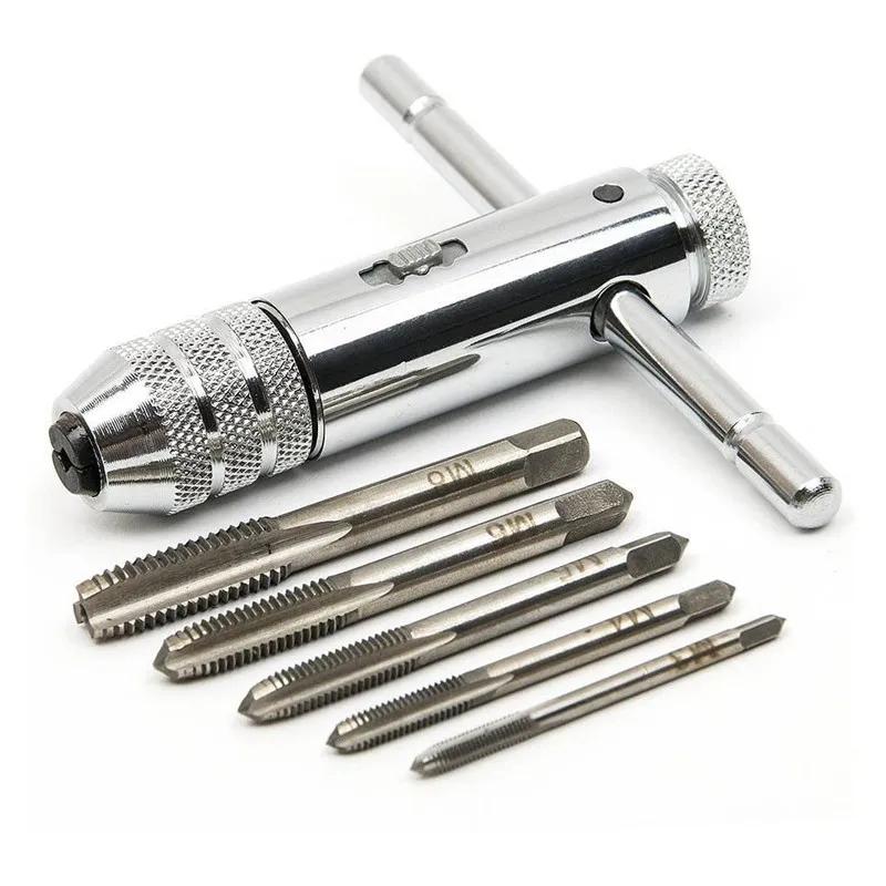 T-shaped 3mm-6mm Tap Wrench 12 * 60 Manual Tapping Screwdriver Wrench Threading Set Hand Tools  Car Tools  Plumbing Tools