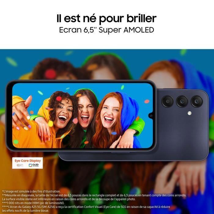 Refurbished - Samsung Galaxy A25 Smartphone 128 GB 5G Midnight Blue Single SIM - US Version (United States)