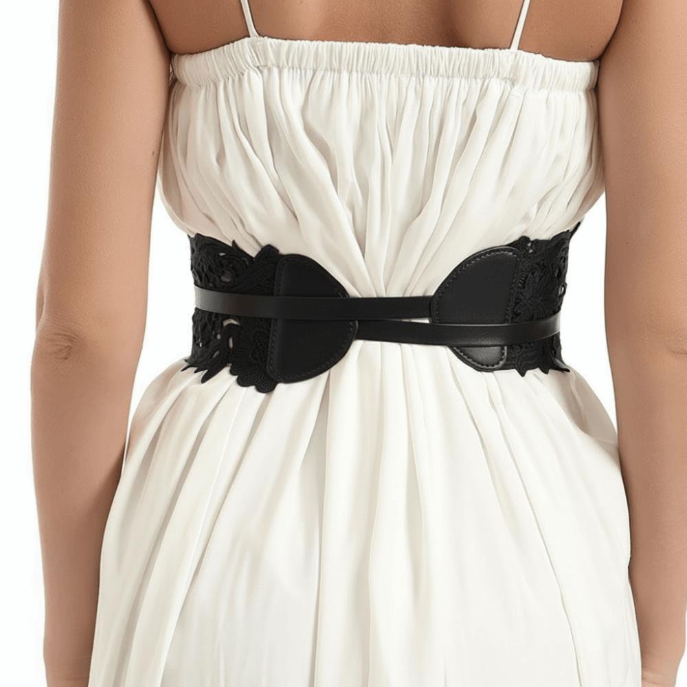 Soft Lace Girdle Vintage Waist Band Boho Style Lace Belt for Dresses