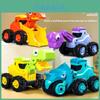 Childrens Plastic Dinosaur Construction Truck With Inertia Drive For Early Learning Play