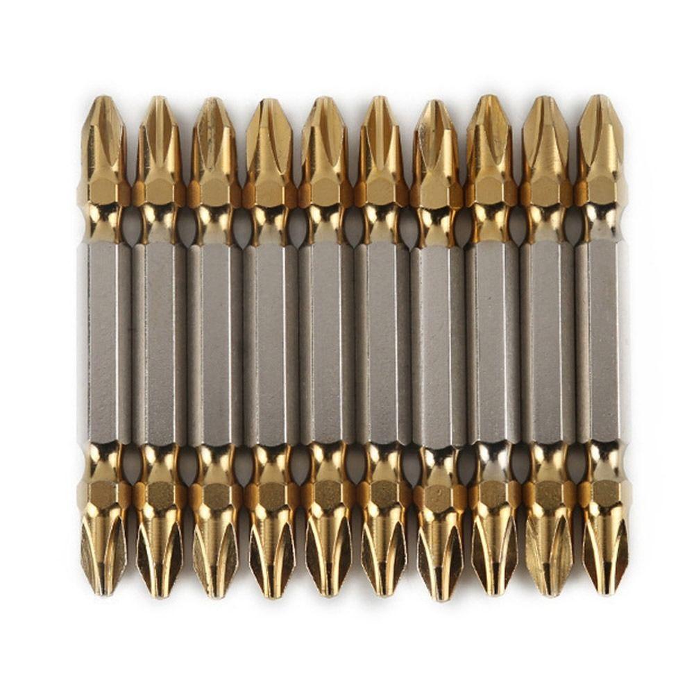 Durable High Hardness Double Headed Strong Magnetic Titanium Coated Hand Tools Screwdriver Bits