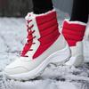 Women Boots Waterproof Heels Boots For Winter Tren Platform Ankle Boots Keep Warm Snow Shoes Plush Outdoor Short Boots