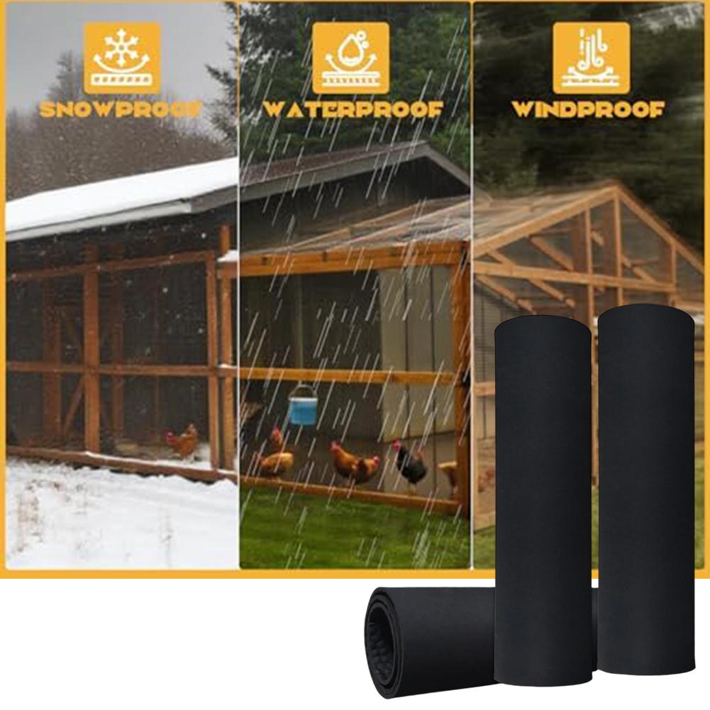 Heavy Duty Rubber Insulated Mat with Non Slip Design and Weather Resistant Material for Use In Chicken Coops and Outdoor Patios