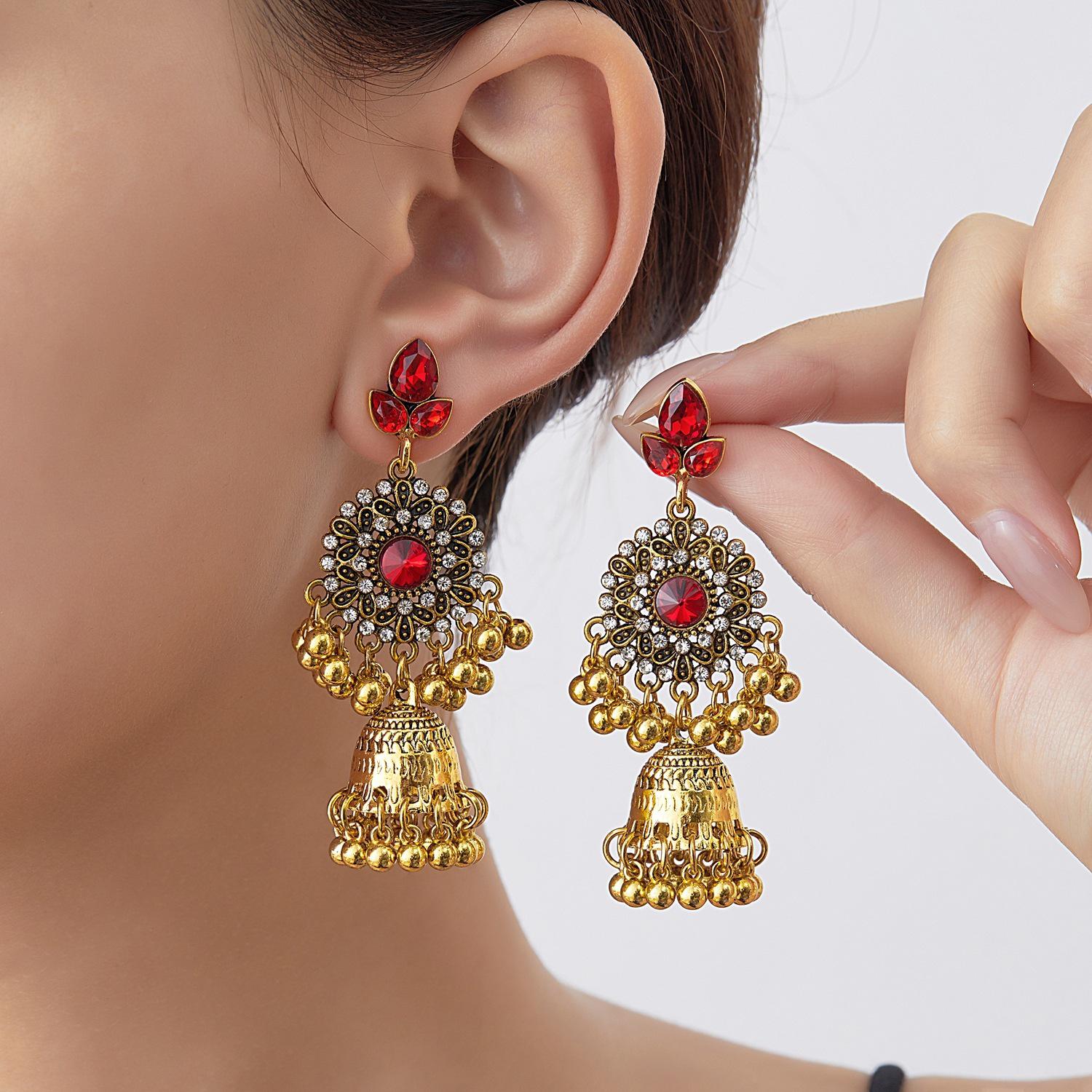 European & American Trend Exotic Retro Stud & Tassel Earrings - Ethnic Geometric Dangles