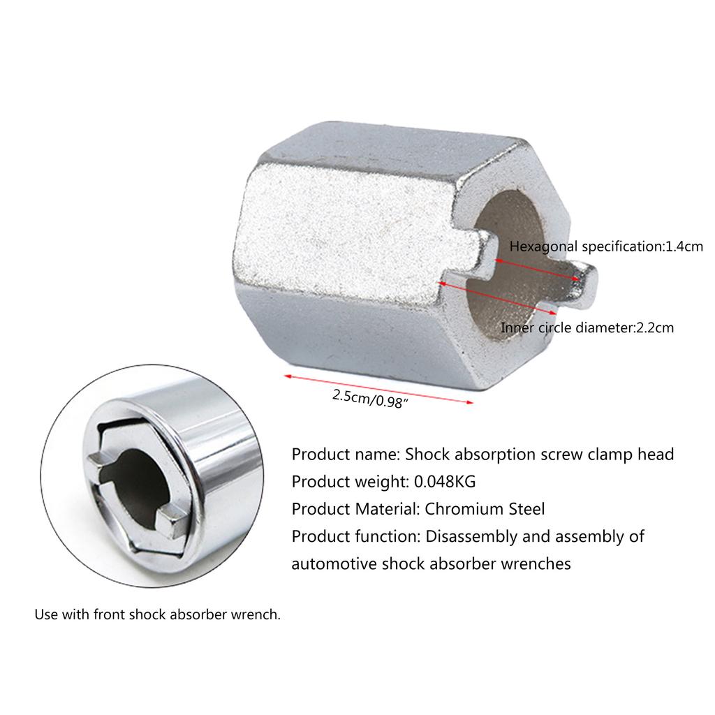 Car Rear Shock Absorber Hex Socket Wrench Removal Tool Set Hex Socket Wrench Rear Shock Absorber Speed Reduction Tool
