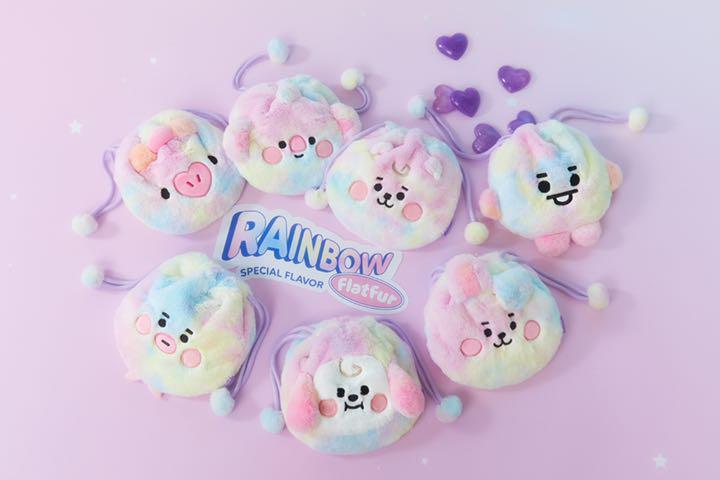 [USED] BT21 Baby Rainbow Drawstring Bag TATA