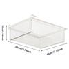 Iron Art Drawer Basket Stackable Sliding Storage Organizer for Closet Wardrobe Laundry Room Office