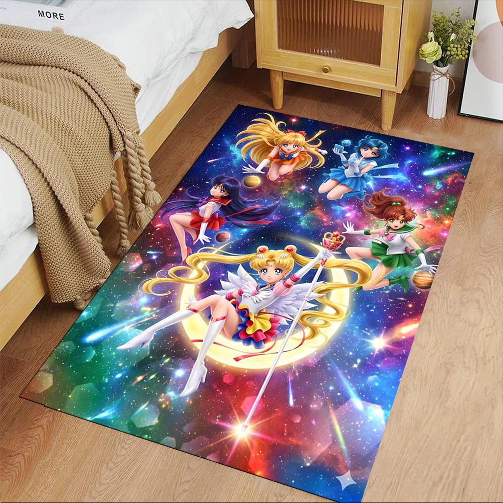 Sailor Moon Magic Carpet Perfect for Game Room Decorate Room Balcony Playrooms Antislip Carpet Decorate Offices Best for Christmas
