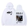 T-shirt Stampata Rapper Milo J Fashion Tour Uomo Moda T-shirt Estiva Manica Corta Punk Oversize