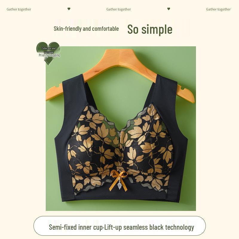 

Кружевной беспроводной бюстгальтер пуш-ап: Похудение, Боковая поддержка, Предотвращение провисания для более стройного вида - Коллекция 2024 3L [140-160 lbs] чёрный