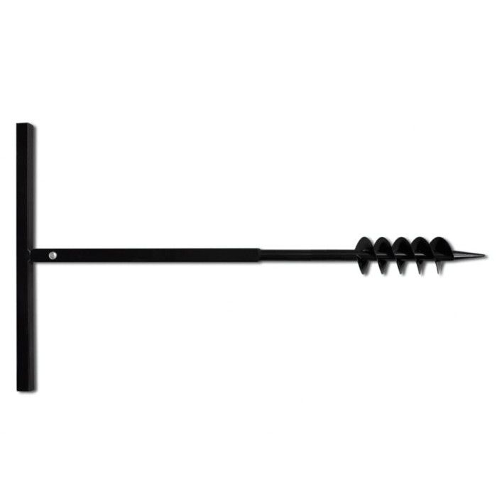 VidaXL Soil Auger with Handle 80 Mm and 5 M Extension Tube Steel