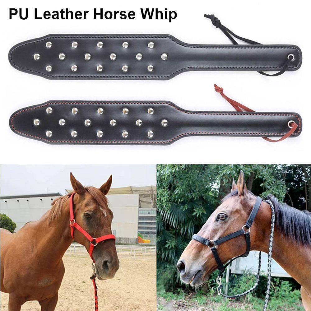 1Pcs With Handle Equestrian Training Pointer Spanking Paddles Racing Riding Crop for Horse Training