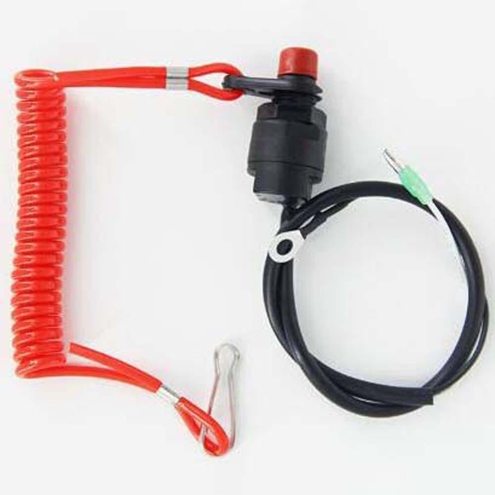 Safe Boat Kill Switch Lanyard Stretchable Engine Kill Stop Switch  Outboard Engine