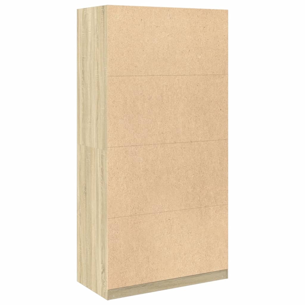 Wardrobe in Sonoma Oak Finish 100 x 50 x 200 cm Particleboard