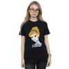 Disney Princess Womens/Ladies Cinderella Silhouette Cotton Boyfriend T-Shirt