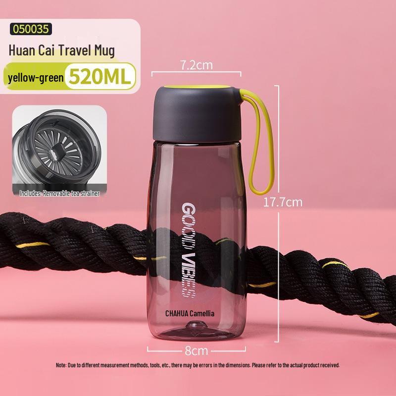 Chahua Sport Portable Glass Water Bottle