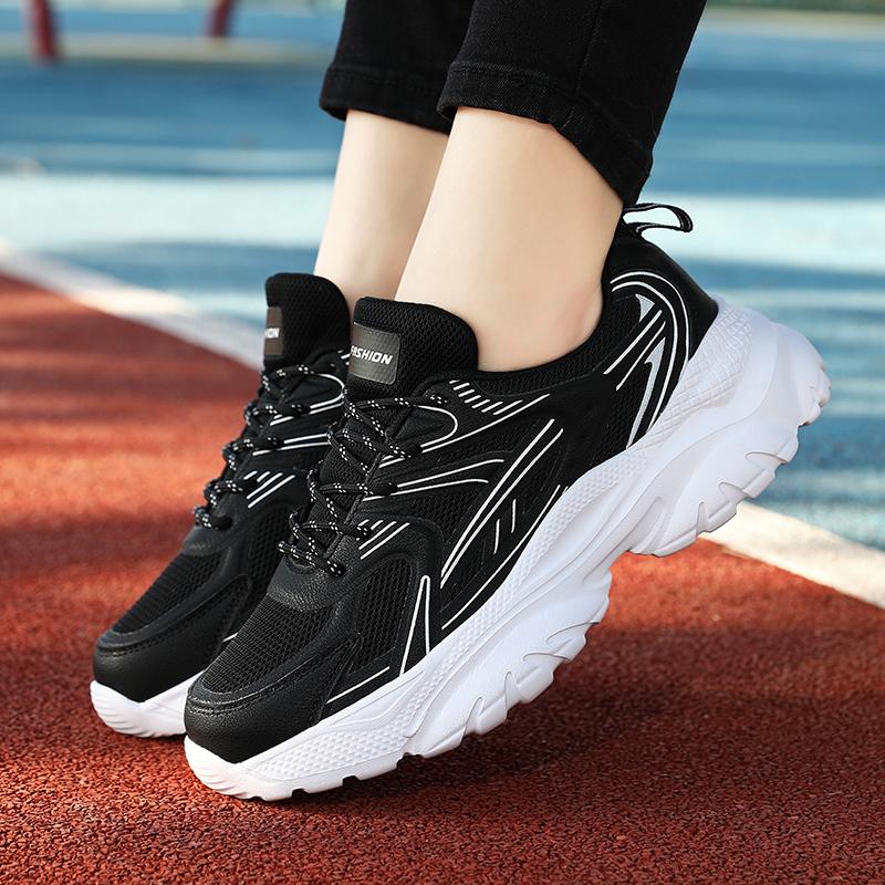 Women's Sports Shoes Breathable Women's Sports Shoes, Thick-Sole Height-Increasing Women's Sports Shoes