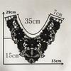 Black And White I Embroidery Polyester Beads Hollow Diy Sewing Lace Decoration Matching Clothing Accessories Clothing
