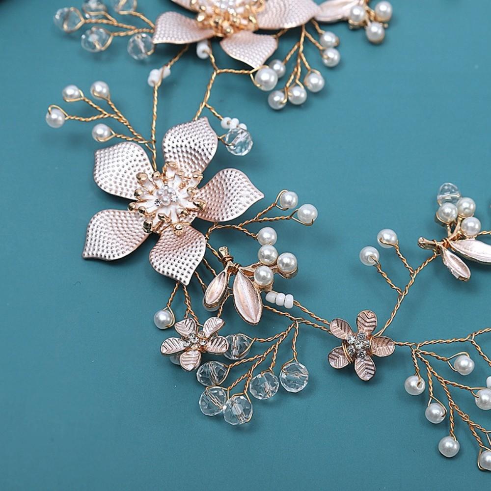 Headdress Wedding Crystal Hair Hoop Rhinestone/Pearls Crystal Hair Hoop Tiara  Princess