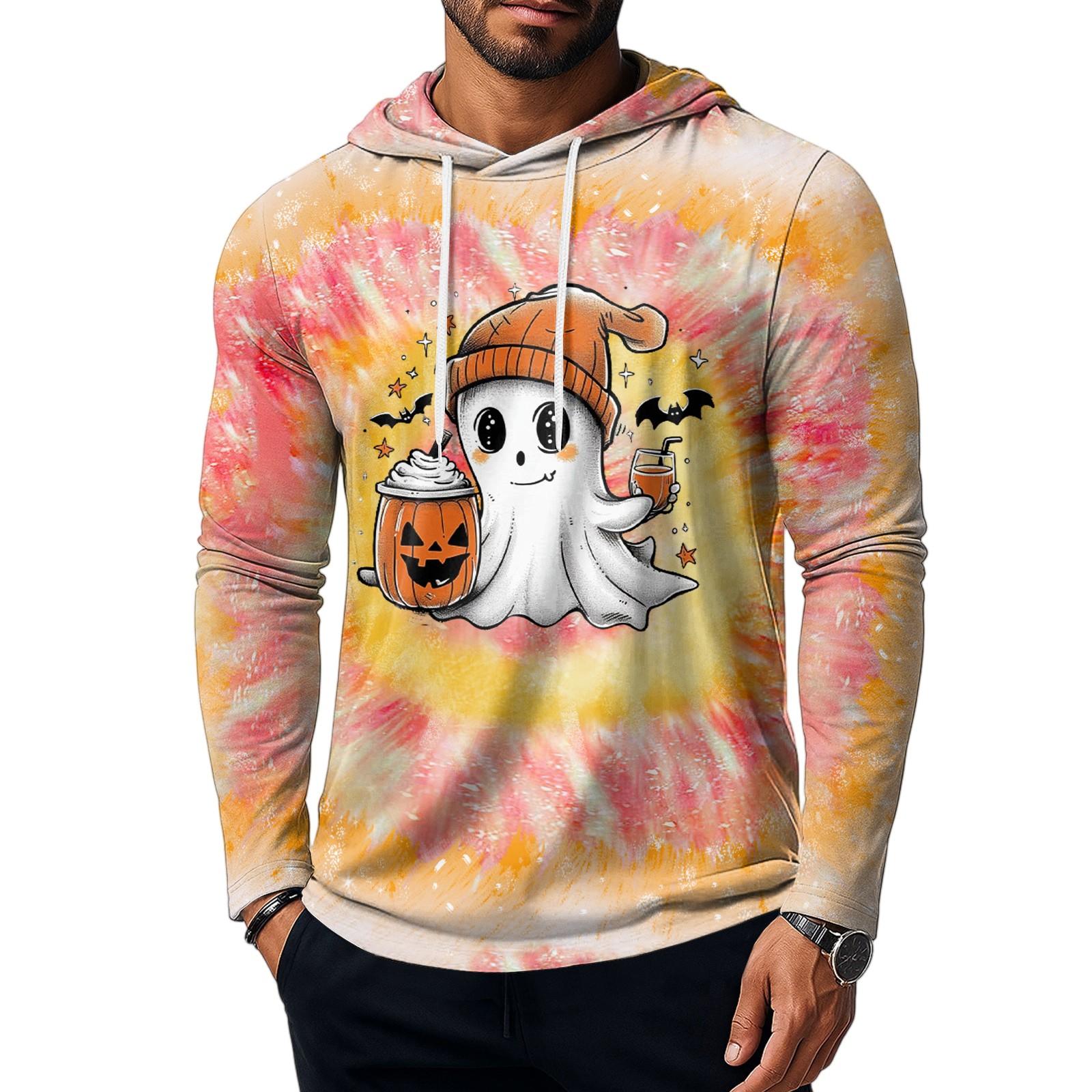 

Мужская толстовка с коротким рукавом, хлопковая толстовка с капюшоном, легкая толстовка, худи, пуловер XL коричневый