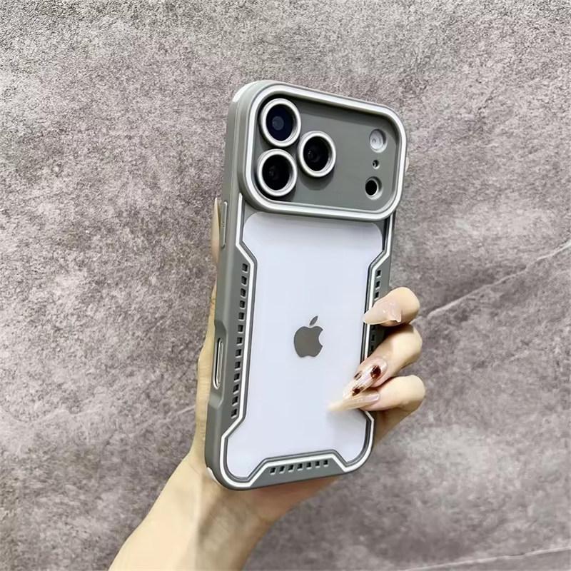 Custodia per Telefono alla Moda in Vetro Trasparente per iPhone 17 Pro Max Air 16 Pro 15 14 13 Protezione Antiurto Cambia Serie 17