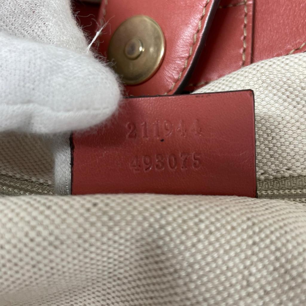 GUCCI Diamante 211944 Handbag pink Women used