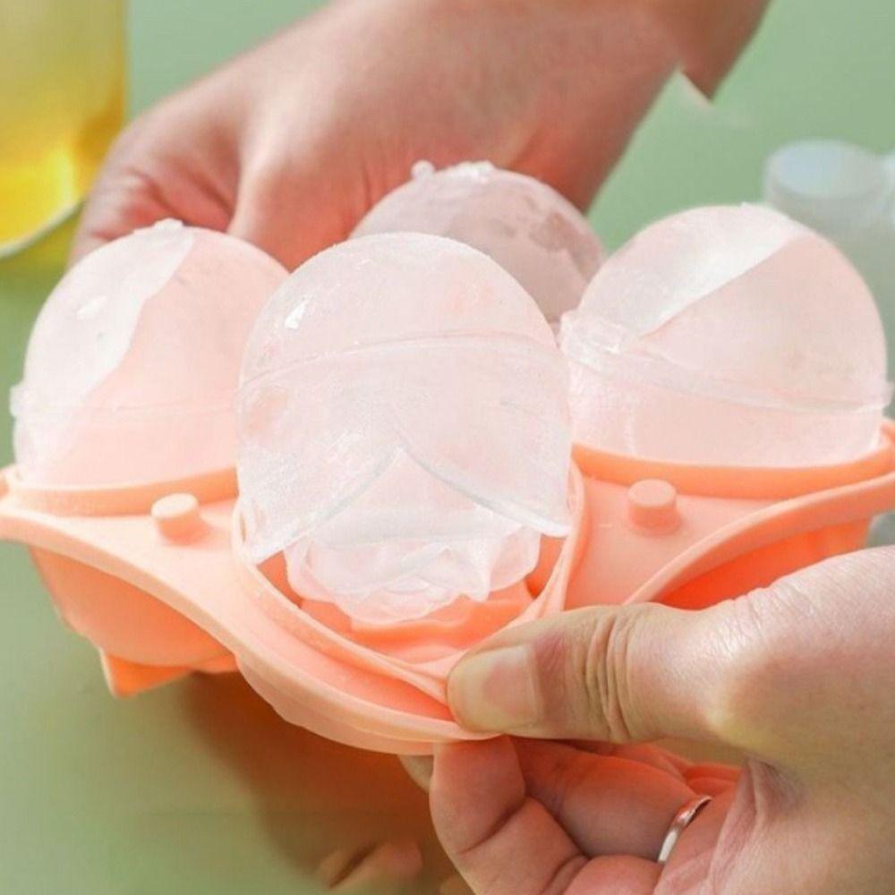 Reusable Ice Cube Molds Love Heart-shaped Ice Mould Tray Cocktail Rose Ice Mold  Home