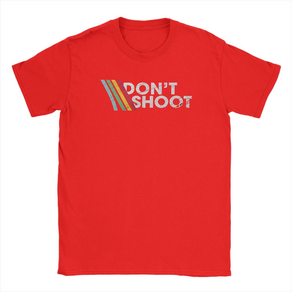 TShirt Beach DONT SHOOT Gaming Arc Raiders Hip Hop TShirts Cotton Tee Shirt for Men Basic Short Sleeve Top Tees Popular Top