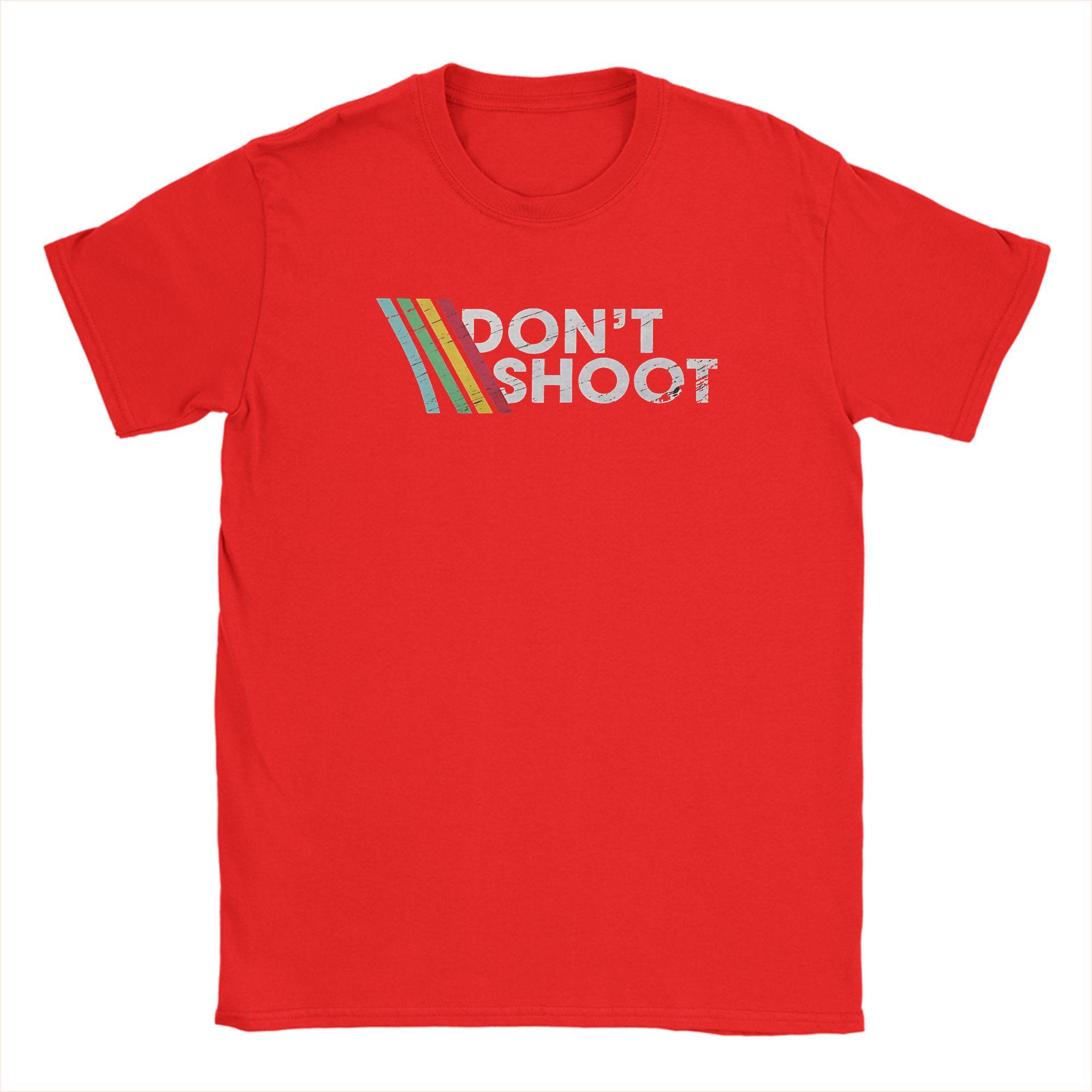 

TShirt Beach DONT SHOOT Gaming Arc Raiders Hip Hop TShirts Cotton Tee Shirt for Men Basic Short Sleeve Top Tees Popular Top 4XL