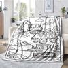excavator Theme Printed Blanket - Perfect for Couch, Bed, Travel & Outdoor Use | Machine Washable, Cozy & Durable.