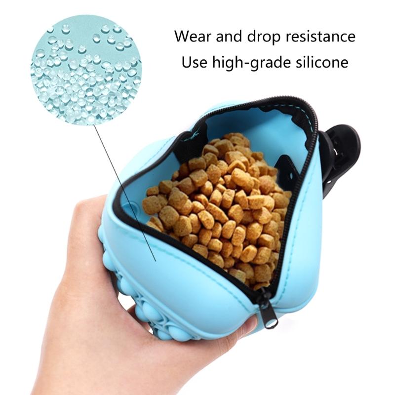 Pet Dogs Puppy Training Treat Snack Baits Pet Feed Pocket Pouch Obedience Pouch Food Bag Pocket Snack Reward Waist Bag