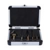 Step Drill Large Cobalt HSS Step Ti Cone Drill Hole Cutter Bit Set Tool Case HSS Steel Step Drill Bit Hardware Hand Tools
