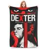 Dexter Morgan Movie Knitted Blankets Flannel Lightweight Thin Throw Blankets for Bed Bedroom Quilt