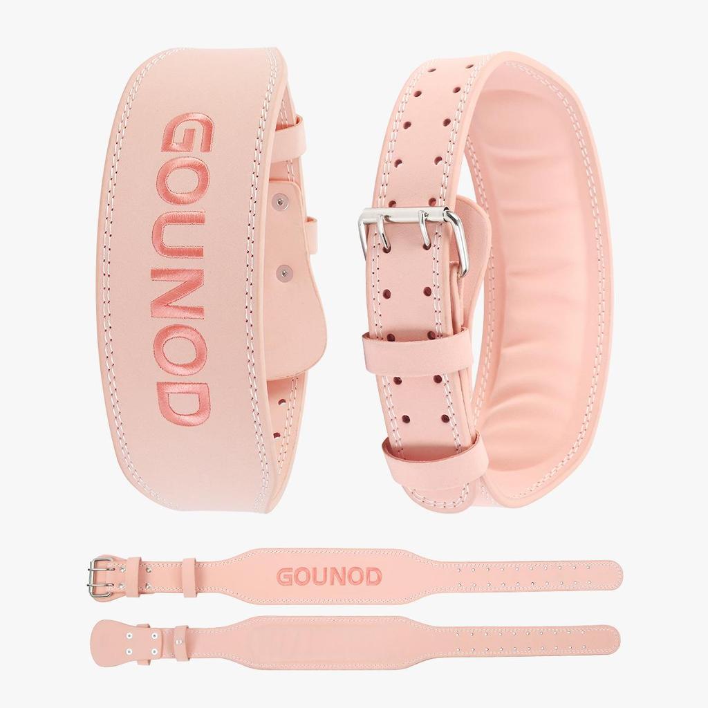 OLIKEI Cintura Professionale in Pelle per Sollevamento Pesi da Donna Palestra Fitness Cintura di Supporto Lombare Squat Stacco Supporto Lombare Schiena Protezione Vita Sportiva