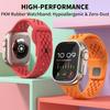 Hypoallergenic FKM Rubber Strap Premium Airflow Band for Apple Watch Ultra 3 2 49mm Sports Bands for Series 11 10 9 8 7 6 5 & SE