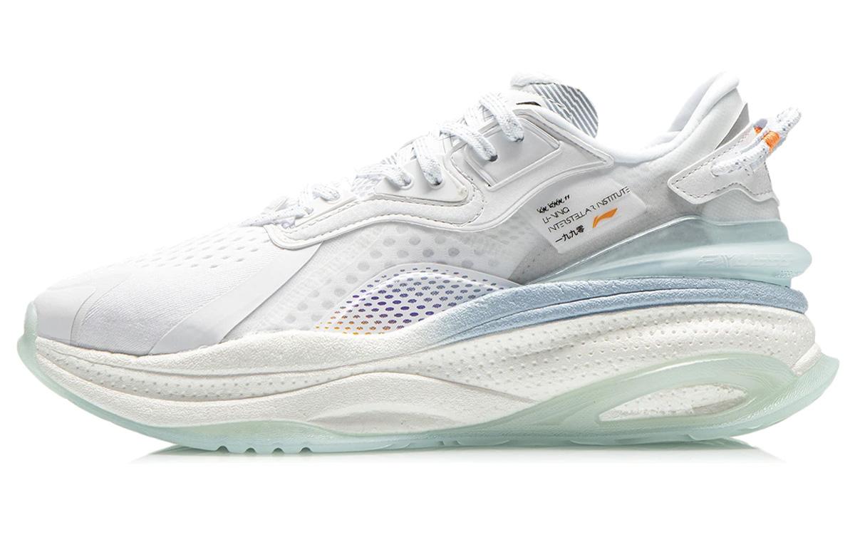 Li Ning Exceed 5 Амортизирующие Дышащие Легкие Износостойкие Нескользящие Низкие Беговые Кроссовки Мужские Белые AGLR025-3 44