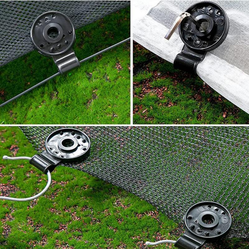 50/30/20/10Pcs Sun Shade Net Clip Sunshade Net Fixing Clip Greenhouse Shade Cloth Fabric Fix Clamp Plastic Grommet Fence Netting Hook