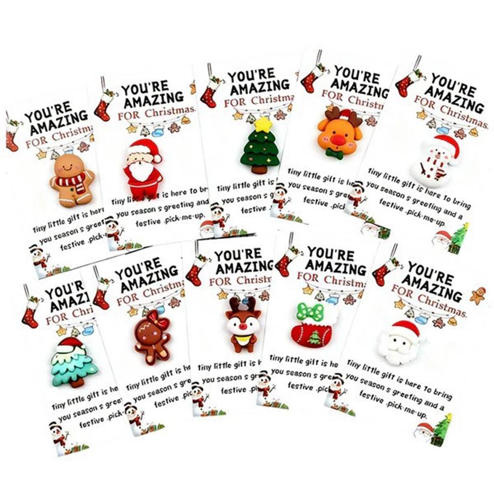 10 Christmas Mini Pocket Hug Cards Great for gifts for friends, emotional support, Christmas gifts, party favors,Christmas Min