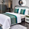 Chinese Style Fashion High Quality Bed Flag Hotel Cupboard Table Runner Decor for Home Parlor Wedding Room No Pillowcase