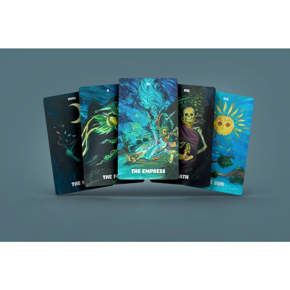 12x7cmThe Vivid Spirit Tarot Deck Carta Manuale Giochi di carte