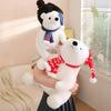 Polar Bear Plush Toy Christmas Edition With Short Plush For Kid And Holiday Gift